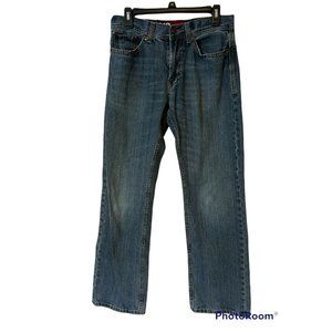 X2 Blue Jeans Mens Size 30 x 34 Relaxed Straight Leg Medium Wash